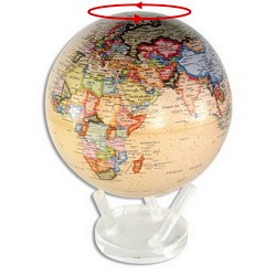 Настольная модель Земного шара-самовращающийся глобусПолитическая карта мир