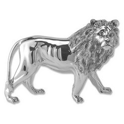 Статуэтка Лев-символ власти и мужества, покрытие - серебро, Италия