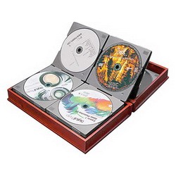 Подарочный футляр для CD-дисков в виде книги, на 24 диска, дерево