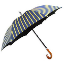Зонт-трость-полуавтомат Dalvey с деревянной ручкой, Шотландия, темно-синий