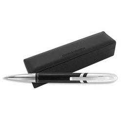 Ручка шариковая CHARLES JOURDAN Arche, металл, лак, в подарочной коробке, черный