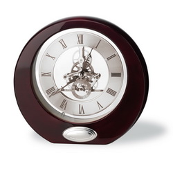 Часы настольные Legno, h13,5 см, дерево, стекло, в подарочной коробке, Италия,