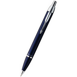 Ручка Parker IM Metal Blue CT(корпус-латунь/лак, отделка-хром), шариковая, цвет синий