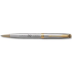 Ручка Parker Sonnet Stainless Steel GT шариковая, серебристый