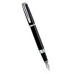 Ручка Waterman Exception Night & Day Black СT перьевая (перо-золото 18К,корпус-лак,отделка-посеребрение), черный