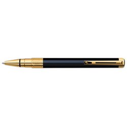 Ручка Waterman Perspective Black GT шариковая(корпус-лак,отделка-позолота 23К), черный