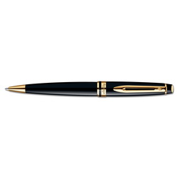 Ручка Waterman Expert 3 Black Laque GT, шариковая (корпус - лак, отделка-позолота), цвет черный