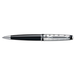 Ручка Waterman Expert 3 Delux Black CT, шариковая (корпус - латунь, лак, отделка - палладиевое покрытие), цвет черный
