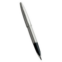 Ручка Waterman Carene Silver Meridias ST,перьевая(перо-золото 18К,корпус-латунь с серебряным покрытием), серебристый