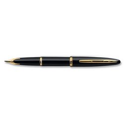 Ручка WatermanCarene Black GT перьевая (перо-золото 18К, корпус-лак), черный