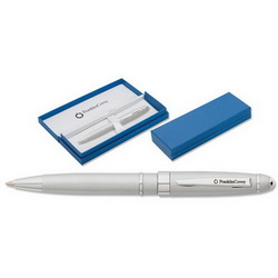 Ручка-мини FRANKLIN COVEY Bristol Satin Chrome шариковая, серебристый