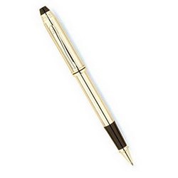 Ручка CROSS Townsend 10Ct Rolled Gold роллер, золотистый