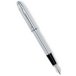 Ручка CROSS Townsend Platinum Plated перьевая, серебристый,
