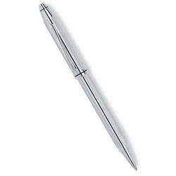 Ручка CROSS Townsend Platinum Plated шариковая, серебристый
