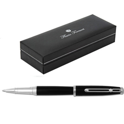 Ручка роллер Flavio Ferrucci Tramonto в подарочной коробке, цвет черный