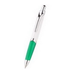 Ручка Верона шариковая с металлическим клипом, зеленый
