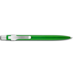 Ручка Alpha шариковая, металл, хром, зеленый