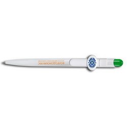 Ручка Mir с овальным клипом, зеленый, Италия