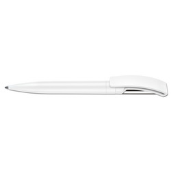 Ручка шариковая Verve Basic Metallic, с металлической вставкой, цвет белый