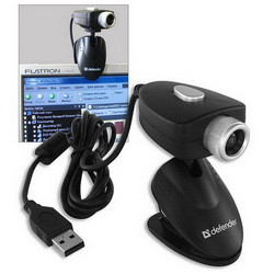 Веб-камера с универсальным креплением и кнопкой для фотосъемки, USB 2.0, встроенный микрофон