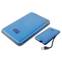 Внешний накопитель 250Gb 2,5 USB 2.0 HDD, скорость 480 Mb/сек, цвет синий