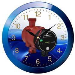 Часы настенные "Континент", с возможностью замены циферблата и полноцветной печатью, плавный ход секундной стрелки, пластик,