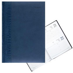 Ежедневник датированный с комбинированоой обложкой ТАСМАНИЯ (352 стр.), синий
