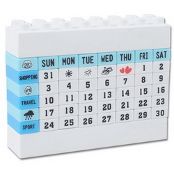 Календарь настольный Лего, синий