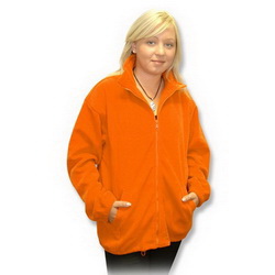Куртка из флиса XXL 100% полиэстер, плотность 260 г/кв. м оранжевый