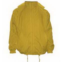 Куртка-ветровка М с чехлом, на подкладке ( сетка), 100% нейлон желтый