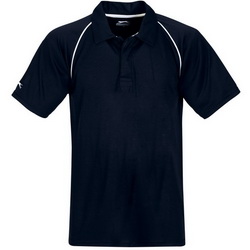 Рубашка-поло M с рукавами реглан, 100% полиэстер Cool Fit, плотность 140 г/кв.м, цвет темно-синий