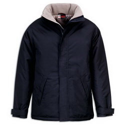Куртка утепленная водонепроницаемая, XXL, с капюшоном, 100 % полиэстер с акриловой пропиткой, темно-