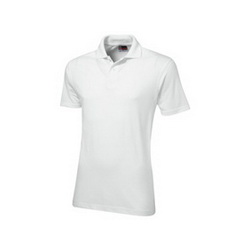 Рубашка-поло M 100%, плотность160 г/кв. м, белый
