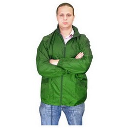 Куртка-ветровка S, 100% полиэстер, с чехлом, зеленый