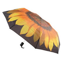 Набор "Подсолнух" зонт складной полуавтоматический и сумка для покупок, полиэстр