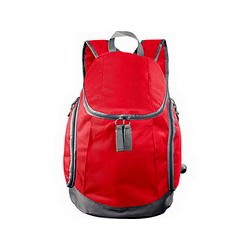 Рюкзак с тремя отделениями, красный
