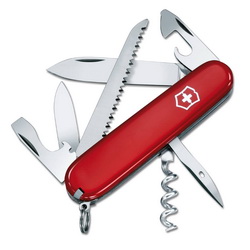 Нож Victorinox, 12 функций, длина лезвия 91 мм, Швейцария, цвет красный