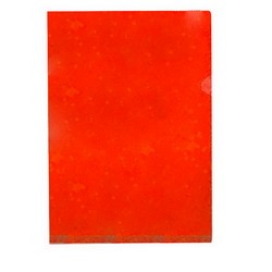Папка-уголок из пластика, 0,18мм, красный