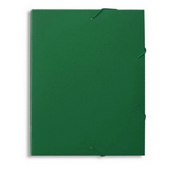 Папка для конференций пластиковая с 2-мя резинками зеленый