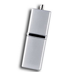 Флэш-карта USB,1Gb,металл.корпус, серебристый