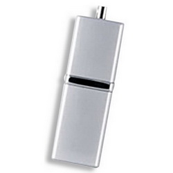 Флэш-карта USB,4Gb,металл.корпус, серебристый