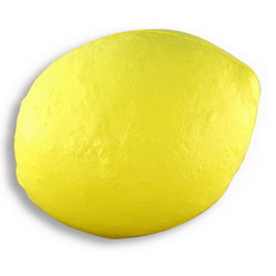 Антистресс Лимон, вспененнй каучук, желтый