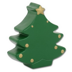Антистресс Новогодняя елка, вспененный каучук, зеленый