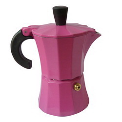 Кофеварка гейзерная на 100 мл, металл, цвет розовый